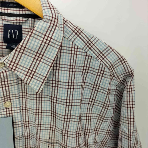 ギャップ Gap 00S チェック柄 オールドギャップ レギュラーカラーシャツ メンズ import:L
