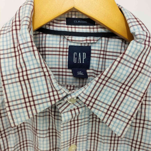 ギャップ Gap 00S チェック柄 オールドギャップ レギュラーカラーシャツ メンズ import:L