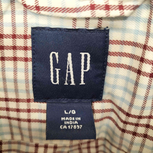 ギャップ Gap 00S チェック柄 オールドギャップ レギュラーカラーシャツ メンズ import:L