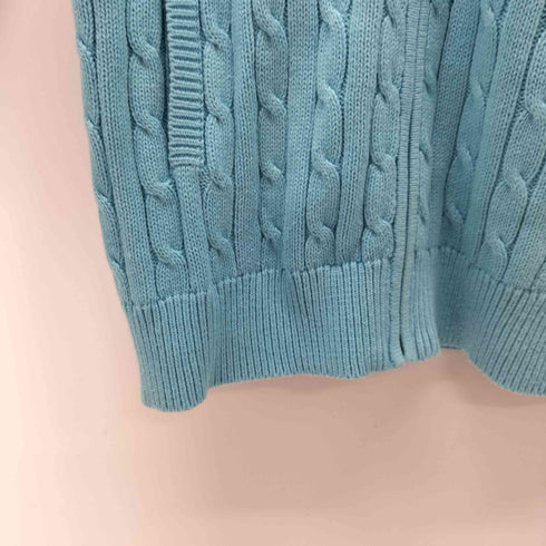 ポロラルフローレン POLO RALPH LAUREN ポニー刺繍 ドライバーズケーブルニット レディース L
