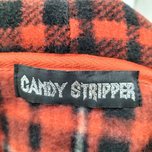 キャンディストリッパー Candy Stripper FLUFFY CHECK ZIP UP フーディー レディース 2