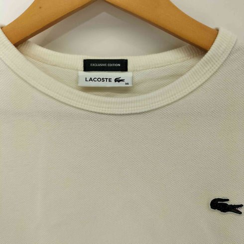 ラコステ LACOSTE ロゴ刺繍 サーマル ロンT レディース JPN:36