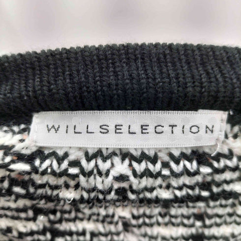 ウィルセレクション WILLSELECTION ツイードカーディガン レディース