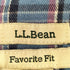 エルエルビーン L.L.Bean Favorite Fit 裏地チェック カーゴパンツ レディース