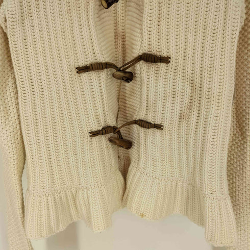 ラルフローレン RALPH LAUREN トグルボタン ショールカラー カシミヤ混 コットン リブニット カーディガン Y2K レディース import:L
