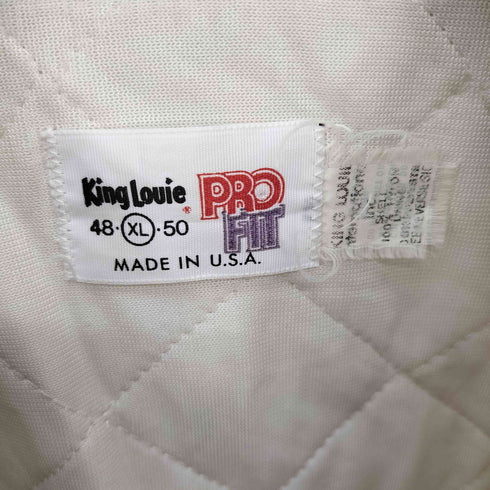 キングルイ King louie 70-80S USA製 PROFIT 背面キャラクタープリント フロント刺繍 ナイロン スタジャン メンズ import:XL