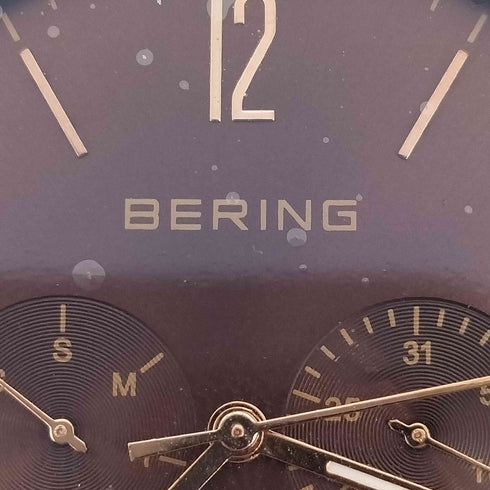 ベーリング BERING Changes 40mm Brown チェンジズ ブラウンレザー&メッシュベルト メンズ FREE