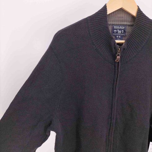 ウールリッチ WOOLRICH COTTON CASHMERE カシミヤ混 コットン ハイネック ジップアップ ニット ドライバーズ メンズ import:XXL