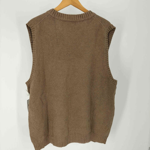 エルエルビーン L.L.Bean 企業ロゴ 刺繍 コットン Vネック ニット ベスト メンズ import:L