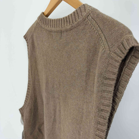 エルエルビーン L.L.Bean 企業ロゴ 刺繍 コットン Vネック ニット ベスト メンズ import:L