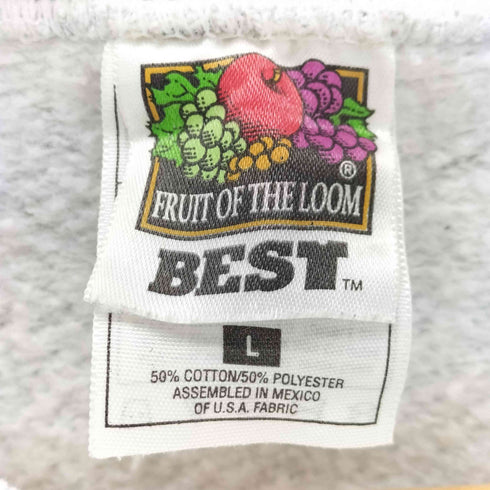 フルーツオブザルーム FRUIT OF THE LOOM アニマルプリントスウェット メンズ JPN:L