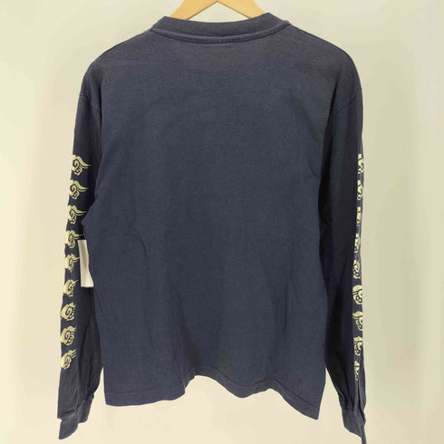 KU 空 90-00S USA製 ハンドサイン プリント L/S Tシャツ メンズ import:M