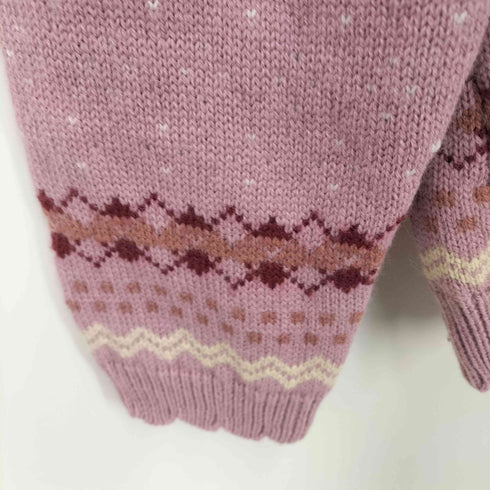 ピンクハウス PINK HOUSE 22AW クリスマスローズ編み込みニット レディース FREE