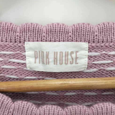 ピンクハウス PINK HOUSE 22AW クリスマスローズ編み込みニット レディース FREE