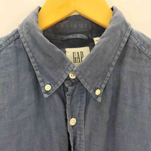 ギャップ Gap ポルトガル製 OLD 80-90s リネンボタンダウンシャツ メンズ import:M