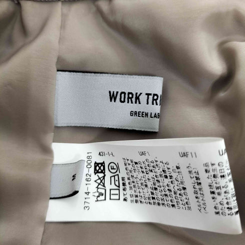 ワークトリップアウトフィッツグリーンレーベル リラクシング WORK TRIP OUTFITS GREEN LABEL RELAXING CSTR タックワイドパンツ レディース JPN:M
