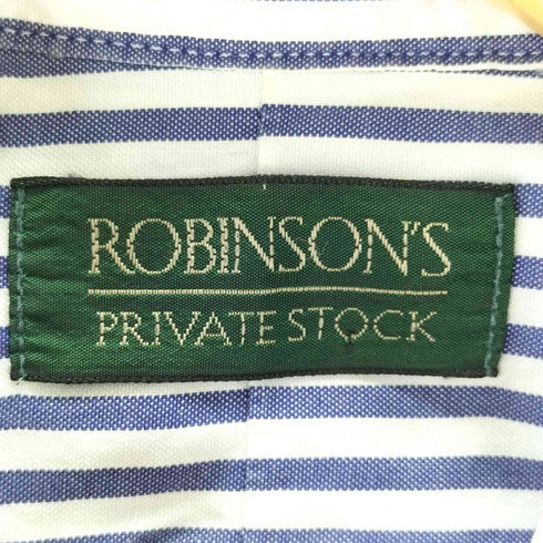 ROBINSONS USA製 ボタンダウンストライプシャツ メンズ 15 1/2-32/33