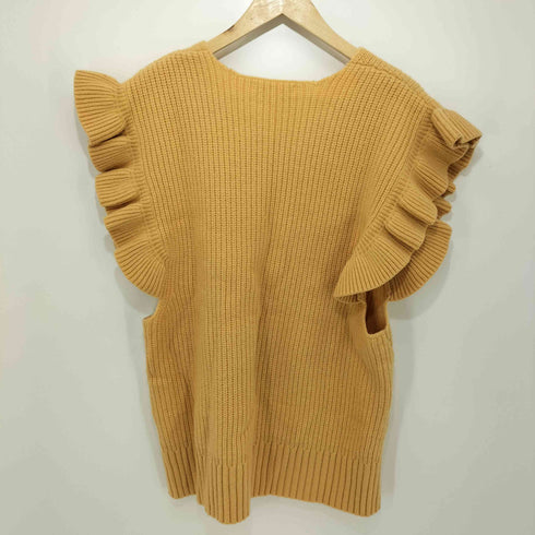 スライ SLY 23AW WOOL ARM FRILL V/N RIB ベスト レディース FREE