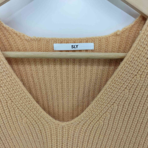 スライ SLY 23AW WOOL ARM FRILL V/N RIB ベスト レディース FREE