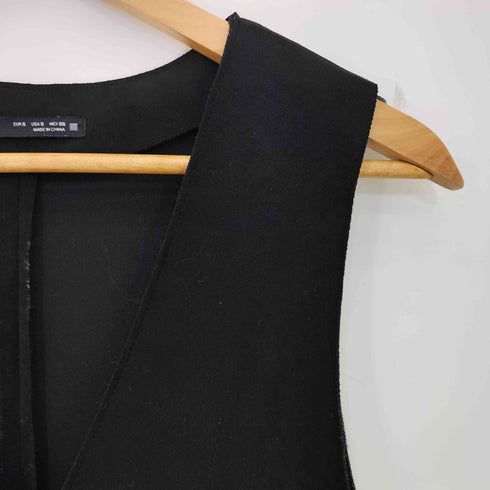 ザラ ZARA ダブルブレストフェイクスエードジャンパースカート レディース import:S