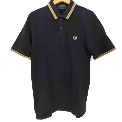 フレッドペリー FRED PERRY イングランド製 月桂樹ロゴ 金刺繍 S/S 鹿の子ポロシャツ メンズ 46
