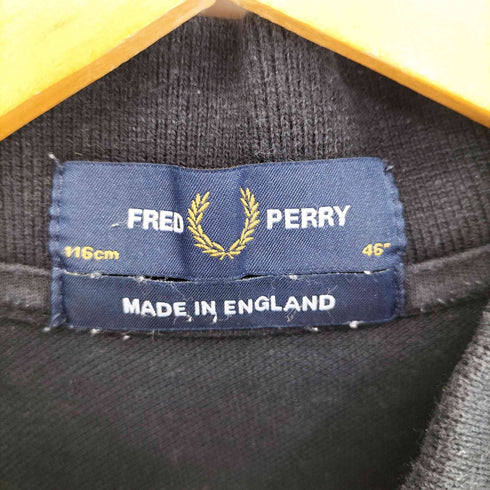 フレッドペリー FRED PERRY イングランド製 月桂樹ロゴ 金刺繍 S/S 鹿の子ポロシャツ メンズ 46
