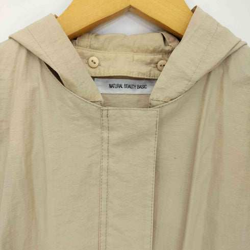 ナチュラルビューティーベーシック NATURAL BEAUTY BASIC ボリュームスリーブ マウンテンパーカー レディース JPN:S