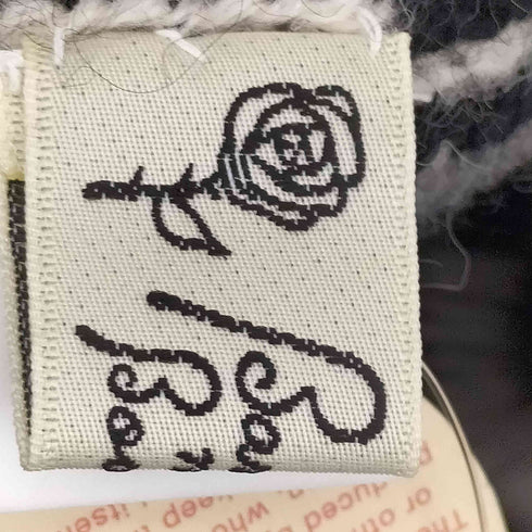 バライロノボウシ Barairo no Boushi フリル 刺繍 ウールアルパカ混 ビーニー レディース