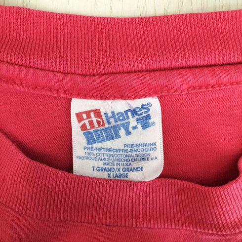 ヘインズ Hanes プリント 半袖カットソー メンズ JPN:XL