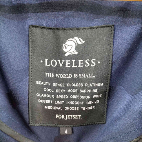 ラブレス LOVELESS カモフラ ダブルジップ ラグランフーディ メンズ JPN:4