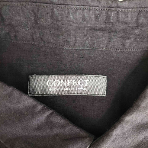 コンフェクト confect ハイカウントリネンレギュラーカラーシャツ メンズ 3