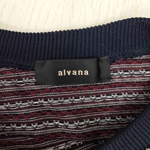 アルヴァナ alvana 総柄 コットンニット メンズ 3