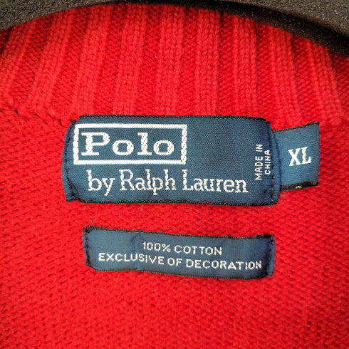 ポロラルフローレン POLO RALPH LAUREN ビッグポニー刺繍 スペイン ESPANA ドライバーズニット メンズ JPN:XL