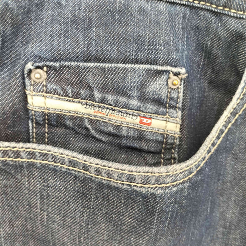 ディーゼルインダストリー Diesel Industry イタリア製 KORRIK ワイドデニムパンツ メンズ W36 L32