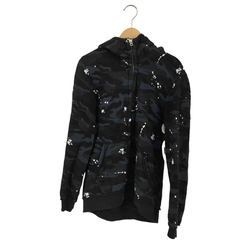 TAVERNITI SO JEANS チョコチップカモ ダブルジップフーディ UNIVERSAL ZIPPER Y2K メンズ import:M