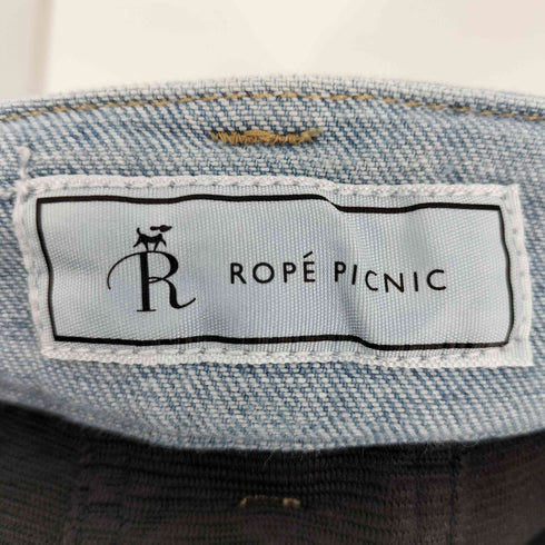 ロペピクニック Rope Picnic ウエスト革命デニム ウエストシェイプデニムワイドパンツ レディース JPN:36