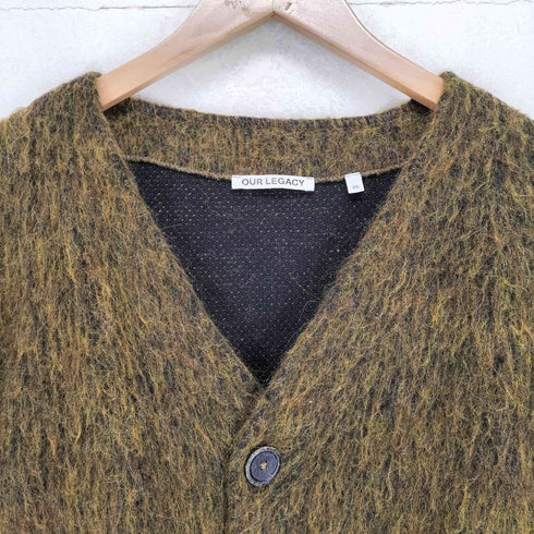 アワーレガシィー OUR LEGACY CARDIGAN OLIVE MELANGE MOHAIR メンズ 46