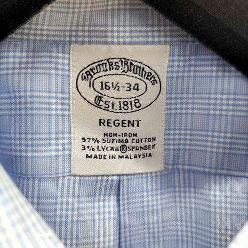 ブルックスブラザーズ BROOKS BROTHERS REGENT L/Sチェックシャツ メンズ 16 1/2 34