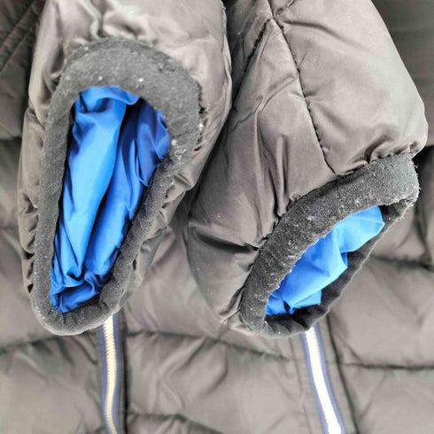 ディーゼル DIESEL 袖ロゴ ジップアップ ダウン ジャケット メンズ import:XXL