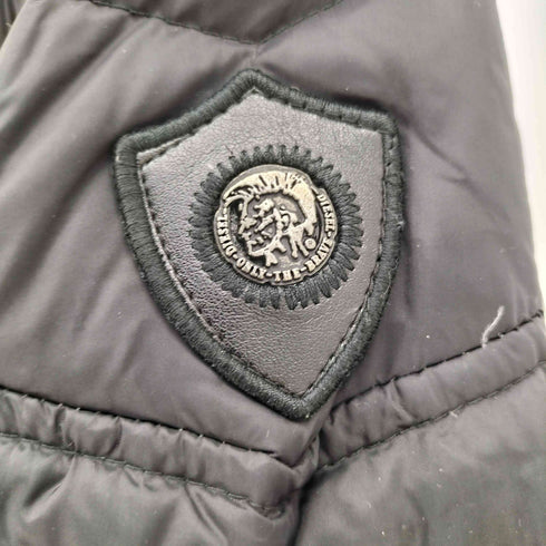 ディーゼル DIESEL 袖ロゴ ジップアップ ダウン ジャケット メンズ import:XXL