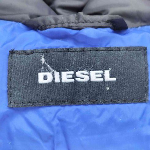 ディーゼル DIESEL 袖ロゴ ジップアップ ダウン ジャケット メンズ import:XXL