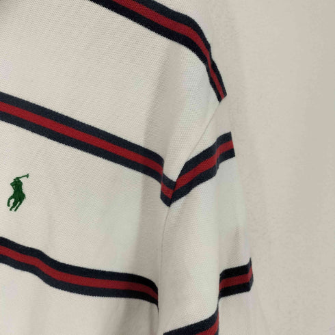ポロバイラルフローレン Polo by RALPH LAUREN 90s- ポニー刺繍ボーダー柄ポロシャツ メンズ JPN:XXL