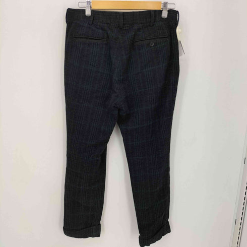 サカイ Sacai 14AW アクリル ウール チェック ロールアップ テーパード トラウザーズパンツ メンズ JPN:2
