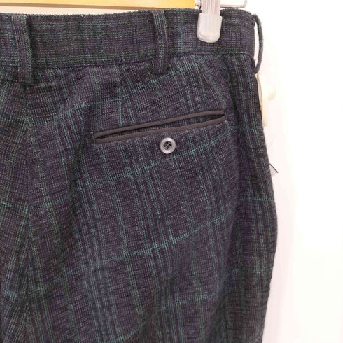 サカイ Sacai 14AW アクリル ウール チェック ロールアップ テーパード トラウザーズパンツ メンズ JPN:2