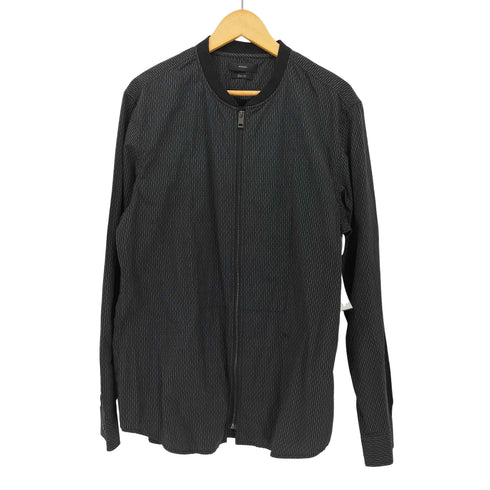 ディーゼル DIESEL SLIM-FIT 総柄 ジップアップ シャツ ジャケット メンズ