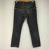 コムサメン COMME CA MEN ジップデザイン ブラックデニムパンツ メンズ JPN:S S