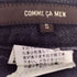 コムサメン COMME CA MEN ジップデザイン ブラックデニムパンツ メンズ JPN:S S