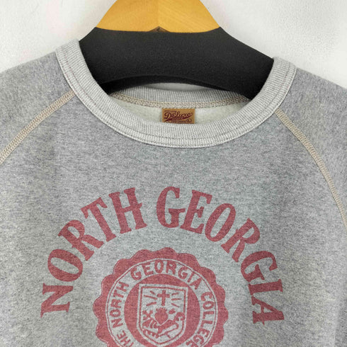 デラックス DELUXE 60s HEAVY SWEATER SPECIAL ORDER NORTH GEORGIA プリントラグランクルースウェット メンズ JPN:L