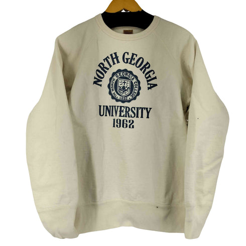 デラックス DELUXE 60s HEAVY SWEATER SPECIAL ORDER NORTH GEORGIA プリントラグランクルースウェット メンズ JPN:L