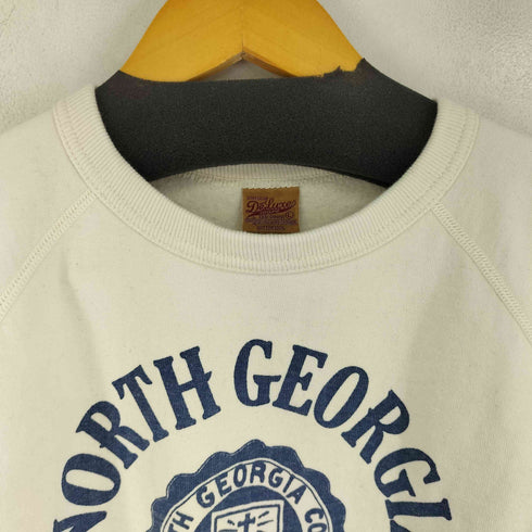 デラックス DELUXE 60s HEAVY SWEATER SPECIAL ORDER NORTH GEORGIA プリントラグランクルースウェット メンズ JPN:L